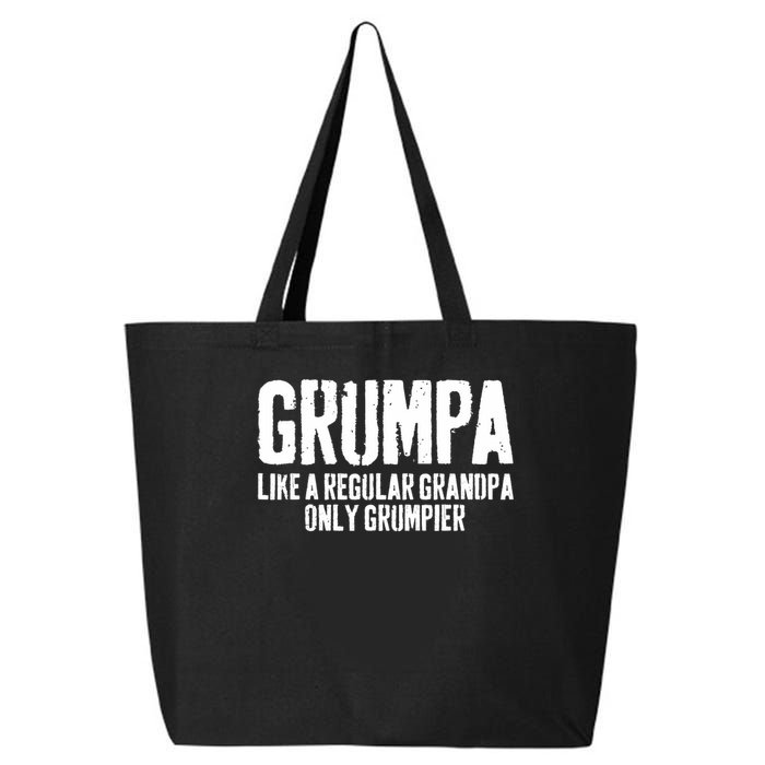 Grumpa Like A Regular Grandpa Only Grumpier 25L Jumbo Tote