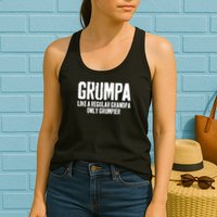 Grumpa Like A Regular Grandpa Only Grumpier Womens Tank Top