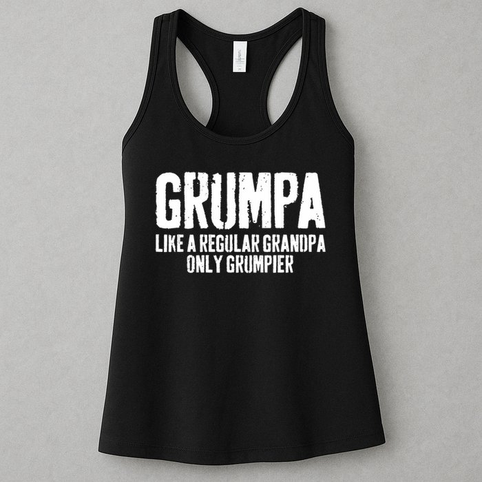 Grumpa Like A Regular Grandpa Only Grumpier Womens Tank Top