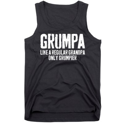 Grumpa Like A Regular Grandpa Only Grumpier Tank Top