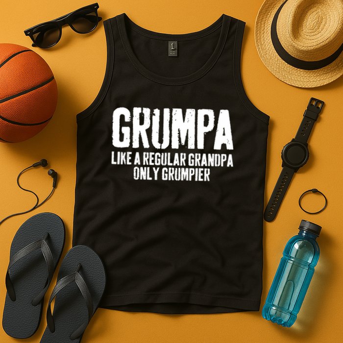 Grumpa Like A Regular Grandpa Only Grumpier Tank Top