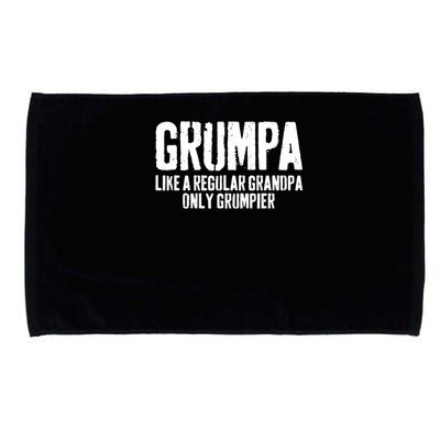 Grumpa Like A Regular Grandpa Only Grumpier Microfiber Hand Towel