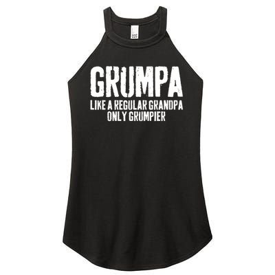 Grumpa Like A Regular Grandpa Only Grumpier Women's Perfect Tri Rocker Tank