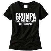 Grumpa Like A Regular Grandpa Only Grumpier Womens T-Shirt