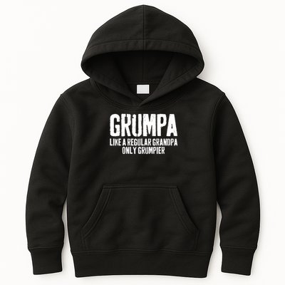 Grumpa Like A Regular Grandpa Only Grumpier Kids Hoodie