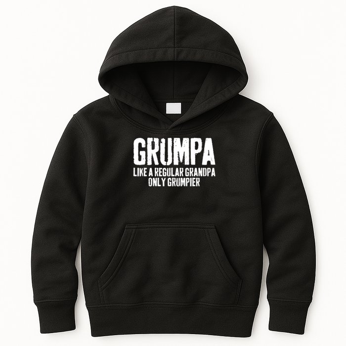 Grumpa Like A Regular Grandpa Only Grumpier Kids Hoodie