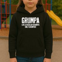 Grumpa Like A Regular Grandpa Only Grumpier Kids Hoodie