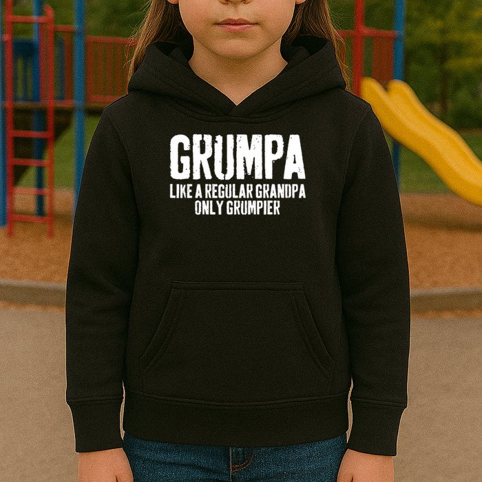 Grumpa Like A Regular Grandpa Only Grumpier Kids Hoodie