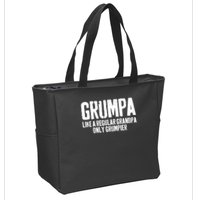 Grumpa Like A Regular Grandpa Only Grumpier Zip Tote Bag