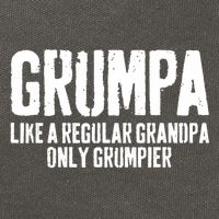 Grumpa Like A Regular Grandpa Only Grumpier Cotton Canvas Backpack