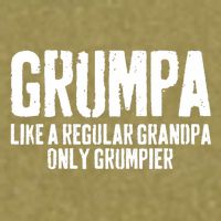 Grumpa Like A Regular Grandpa Only Grumpier Garment-Dyed Women's Muscle Tee
