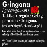 Gringona Like A Regular Gringa Pero Mas Chingona Ladies PosiCharge Tri-Blend Wicking Tank
