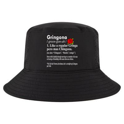 Gringona Like A Regular Gringa Pero Mas Chingona Cool Comfort Performance Bucket Hat