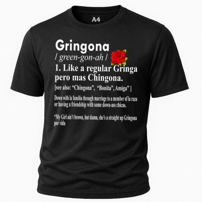 Gringona Like A Regular Gringa Pero Mas Chingona Cooling Performance Crew T-Shirt