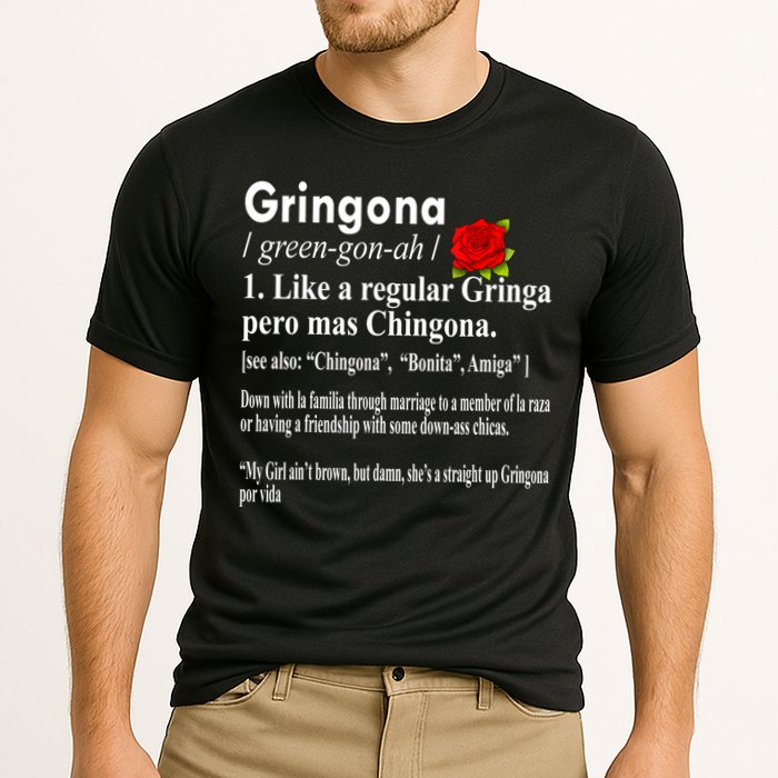 Gringona Like A Regular Gringa Pero Mas Chingona Cooling Performance Crew T-Shirt