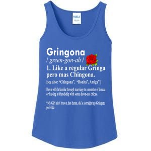 Gringona Like A Regular Gringa Pero Mas Chingona Ladies Essential Tank