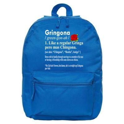 Gringona Like A Regular Gringa Pero Mas Chingona 16 in Basic Backpack