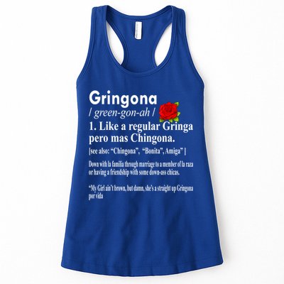 Gringona Like A Regular Gringa Pero Mas Chingona Womens Tank Top