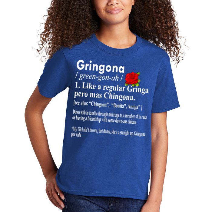 Gringona Like A Regular Gringa Pero Mas Chingona Kids T-Shirt
