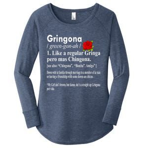 Gringona Like A Regular Gringa Pero Mas Chingona Women's Perfect Tri Tunic Long Sleeve Shirt