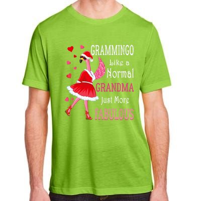 Grammingo Like A Normal Grandma Christmas Flamingo Grandma Adult ChromaSoft Performance T-Shirt