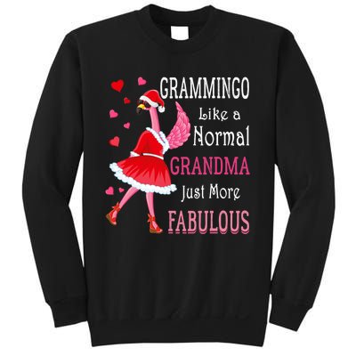 Grammingo Like A Normal Grandma Christmas Flamingo Grandma Sweatshirt