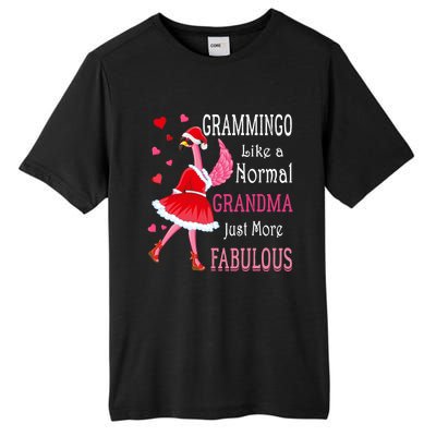 Grammingo Like A Normal Grandma Christmas Flamingo Grandma Tall Fusion ChromaSoft Performance T-Shirt