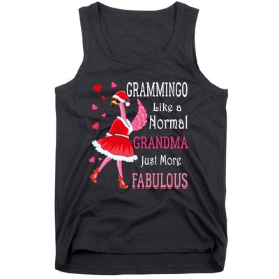 Grammingo Like A Normal Grandma Christmas Flamingo Grandma Tank Top