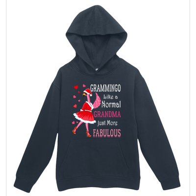 Grammingo Like A Normal Grandma Christmas Flamingo Grandma Urban Pullover Hoodie