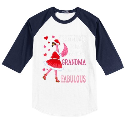 Grammingo Like A Normal Grandma Christmas Flamingo Grandma Baseball Sleeve Shirt