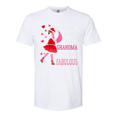 Grammingo Like A Normal Grandma Christmas Flamingo Grandma Softstyle CVC T-Shirt