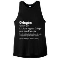 Gringon Like A Regular Gringo Pero Mas Chingon Ladies PosiCharge Tri-Blend Wicking Tank