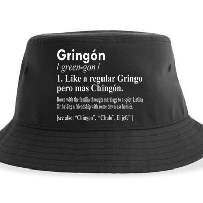 Gringon Like A Regular Gringo Pero Mas Chingon Sustainable Bucket Hat