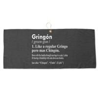 Gringon Like A Regular Gringo Pero Mas Chingon Large Microfiber Waffle Golf Towel
