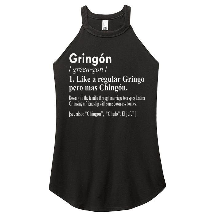 Gringon Like A Regular Gringo Pero Mas Chingon Women's Perfect Tri Rocker Tank