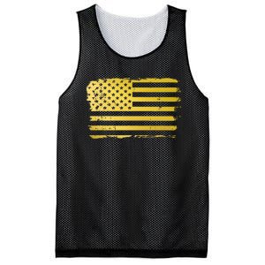 Gold Look American Flag Usa Mesh Reversible Basketball Jersey Tank