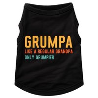 Grumpa Like A Regular Grandpa Only Grumpier Fathers Day Doggie Tank