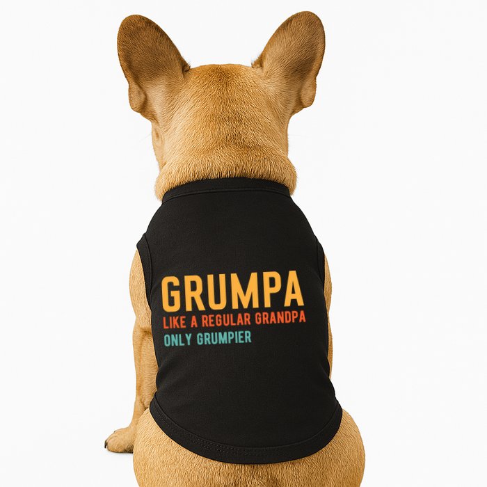 Grumpa Like A Regular Grandpa Only Grumpier Fathers Day Doggie Tank