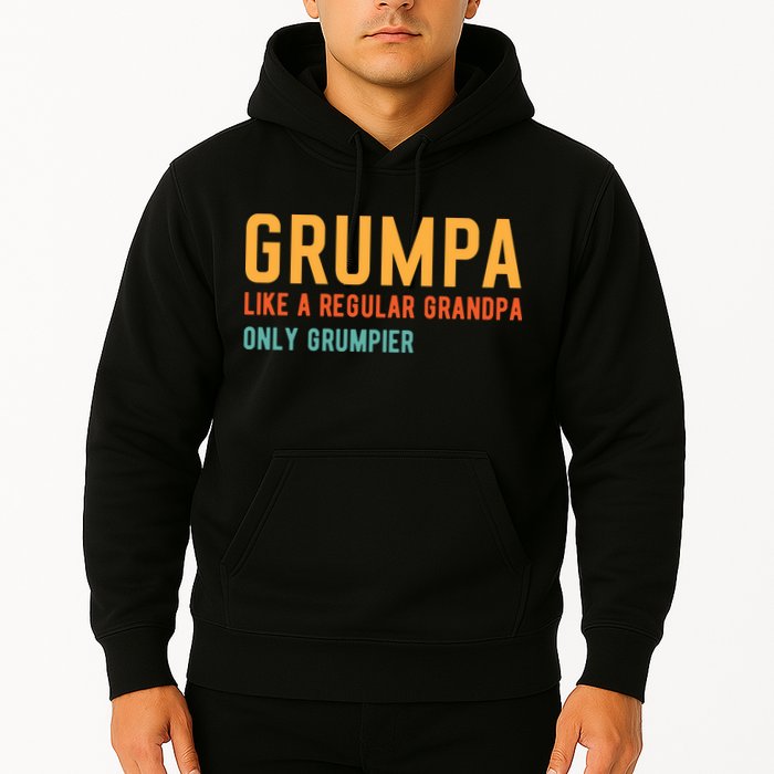 Grumpa Like A Regular Grandpa Only Grumpier Fathers Day Hoodie