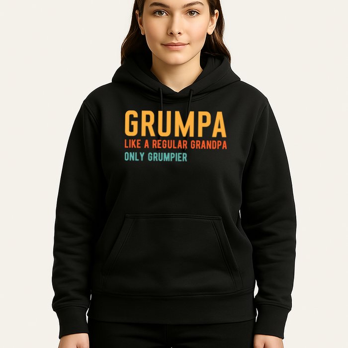 Grumpa Like A Regular Grandpa Only Grumpier Fathers Day Hoodie