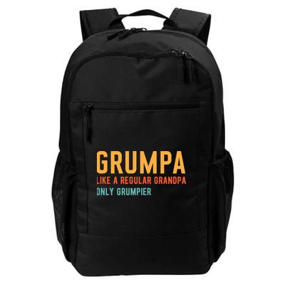 Grumpa Like A Regular Grandpa Only Grumpier Fathers Day Backpack