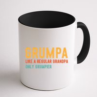 Grumpa Like A Regular Grandpa Only Grumpier Fathers Day Mug