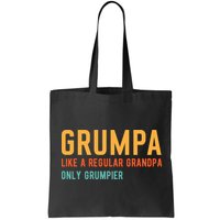 Grumpa Like A Regular Grandpa Only Grumpier Fathers Day Bag