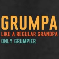 Grumpa Like A Regular Grandpa Only Grumpier Fathers Day 25L Jumbo Tote