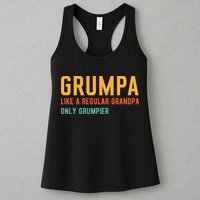 Grumpa Like A Regular Grandpa Only Grumpier Fathers Day Womens Tank Top