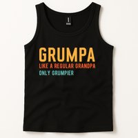 Grumpa Like A Regular Grandpa Only Grumpier Fathers Day Tank Top