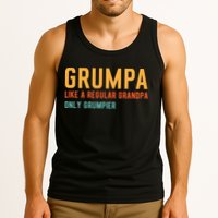 Grumpa Like A Regular Grandpa Only Grumpier Fathers Day Tank Top