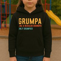 Grumpa Like A Regular Grandpa Only Grumpier Fathers Day Kids Hoodie