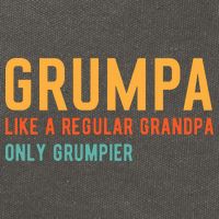 Grumpa Like A Regular Grandpa Only Grumpier Fathers Day Cotton Canvas Backpack