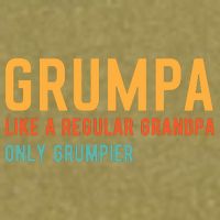 Grumpa Like A Regular Grandpa Only Grumpier Fathers Day Garment-Dyed Women's Muscle Tee